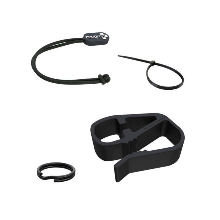 Porte-Clés Sécurité RESQME Brise-Vitre Et Coupe-Ceinture - Marteau Urgence Voiture, Fabriqué USA, Lot De 2